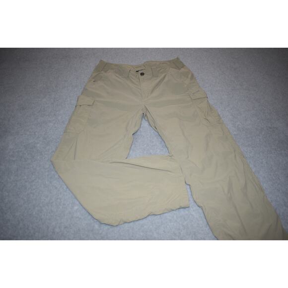 ExOfficio Cargo Pants Mens Size 34 x 30 Tan Nylon Camping Hiking - Picture 1 of 6